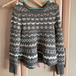 Free People Sweater Top Wool Cotton XS